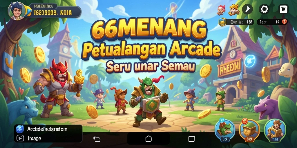 Tampilan antarmuka permainan 66MENANG yang menarik dan interaktif.