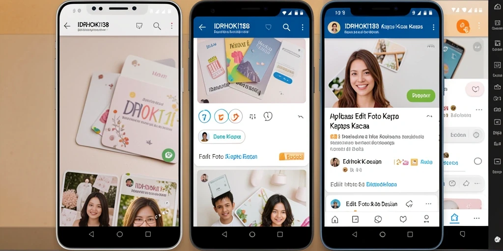 Antarmuka IDRHOKI138 menampilkan fitur Edit Foto Kertas Kaca yang menarik.