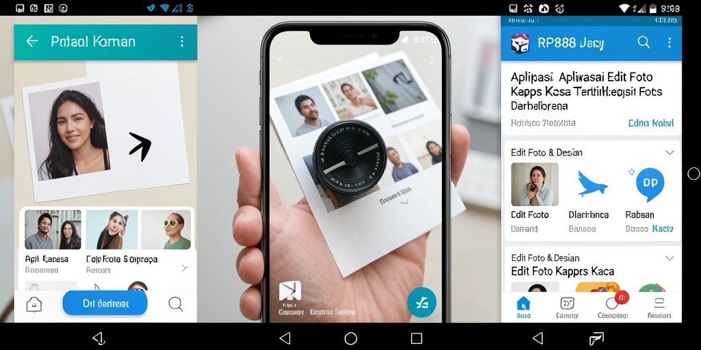 Antarmuka RP888 yang intuitif untuk Edit Foto Kertas Kaca.