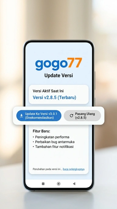 Tampilan riwayat versi gogo77